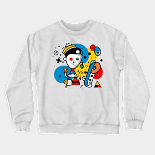 Abstract Art Cubism Abstractionism Gamer Artist Crewneck Sweatshirt